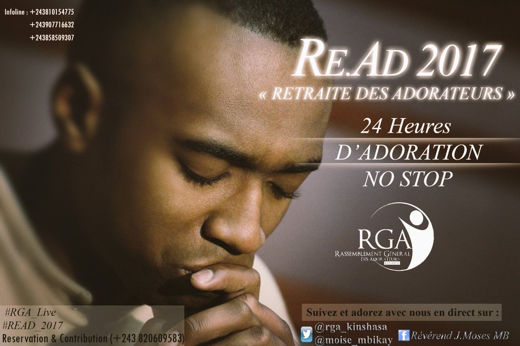 rga_kinshasa's tweet photo. Dans la présence du Père le temps n'existe plus .
Bienvenue à la Retraite des Adorateurs.
#READ_2017
#RGA_Live https://t.co/YE5S0ttt2z