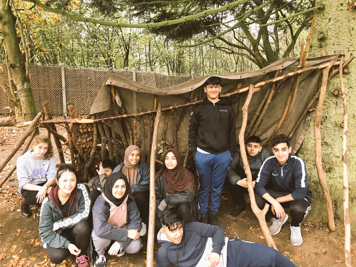 NcsKyle's tweet photo. Team 3 used all the skills they gained this week to make a 'lean to' shelter, just in time for the rain @DCCTOfficial @NCSIngeus #derbyncs https://t.co/EpP9D4YzfJ