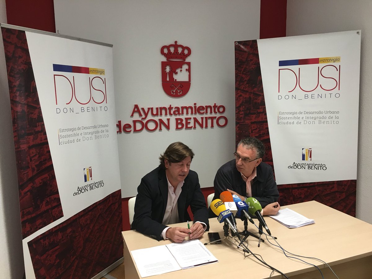 InnodeSL's tweet photo. Rueda de prensa de @J_L_Quintana para presentar la #EstrategiaDUSIDonBenito #DonBenito #EDUSI #desarrollourbano #innodeconsultoria #innode https://t.co/R4G5zJlZ9q