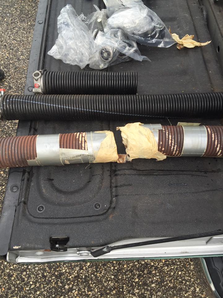 pds_corporate's tweet photo. Do-It-Yourself gone wrong! This is not a job for #ducttape. This is a job for the garage door experts, #CallPrecision #WeFixGarageDoorsRight https://t.co/bGBcvj9yow