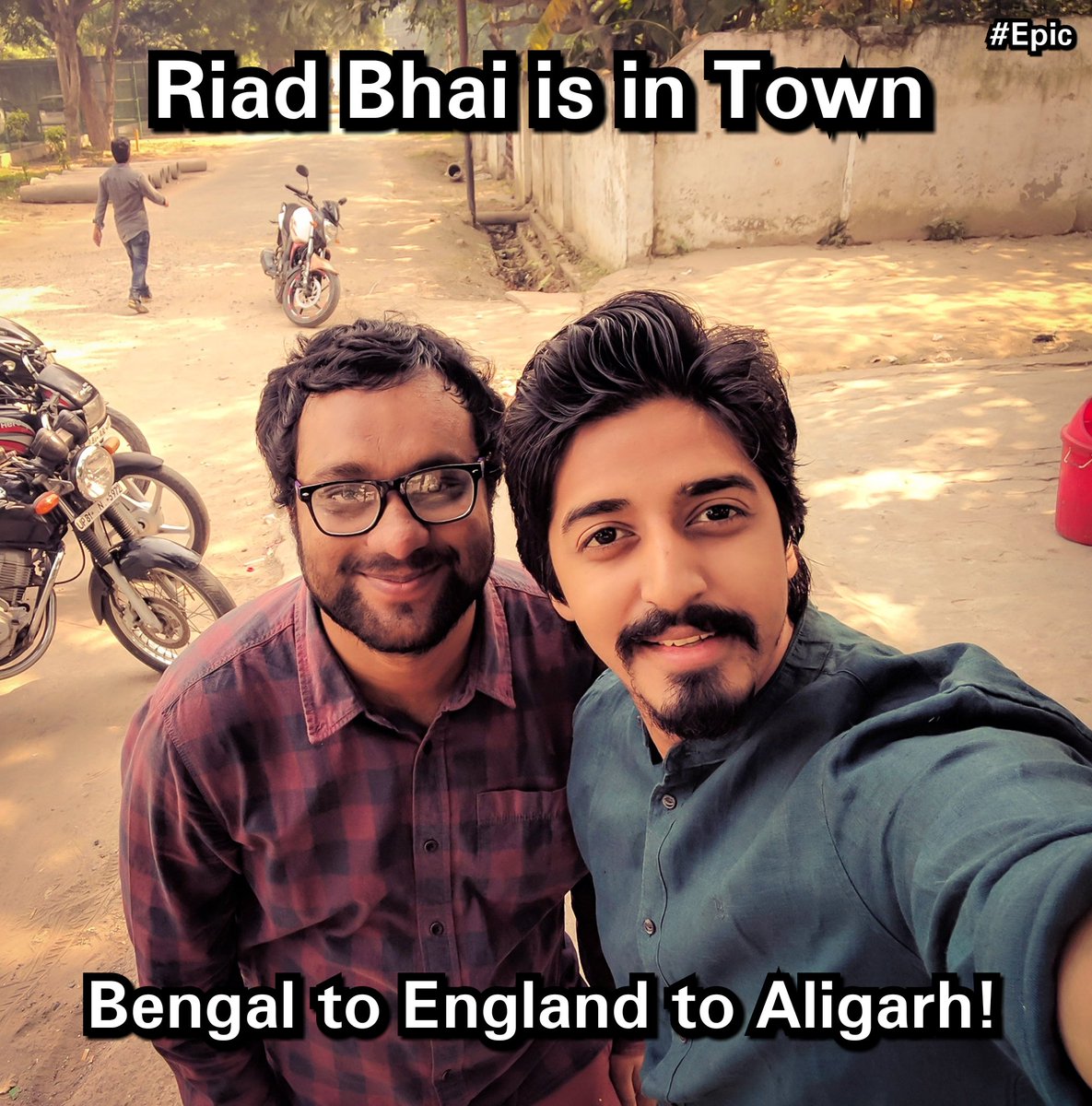 OmairIftikhar's tweet photo. Look Who is Back in Town...!
#International Riad Bhai 😄
#LondonReturn from Bengal to London to Aligarh 👍🏻 https://t.co/Yisva242qy