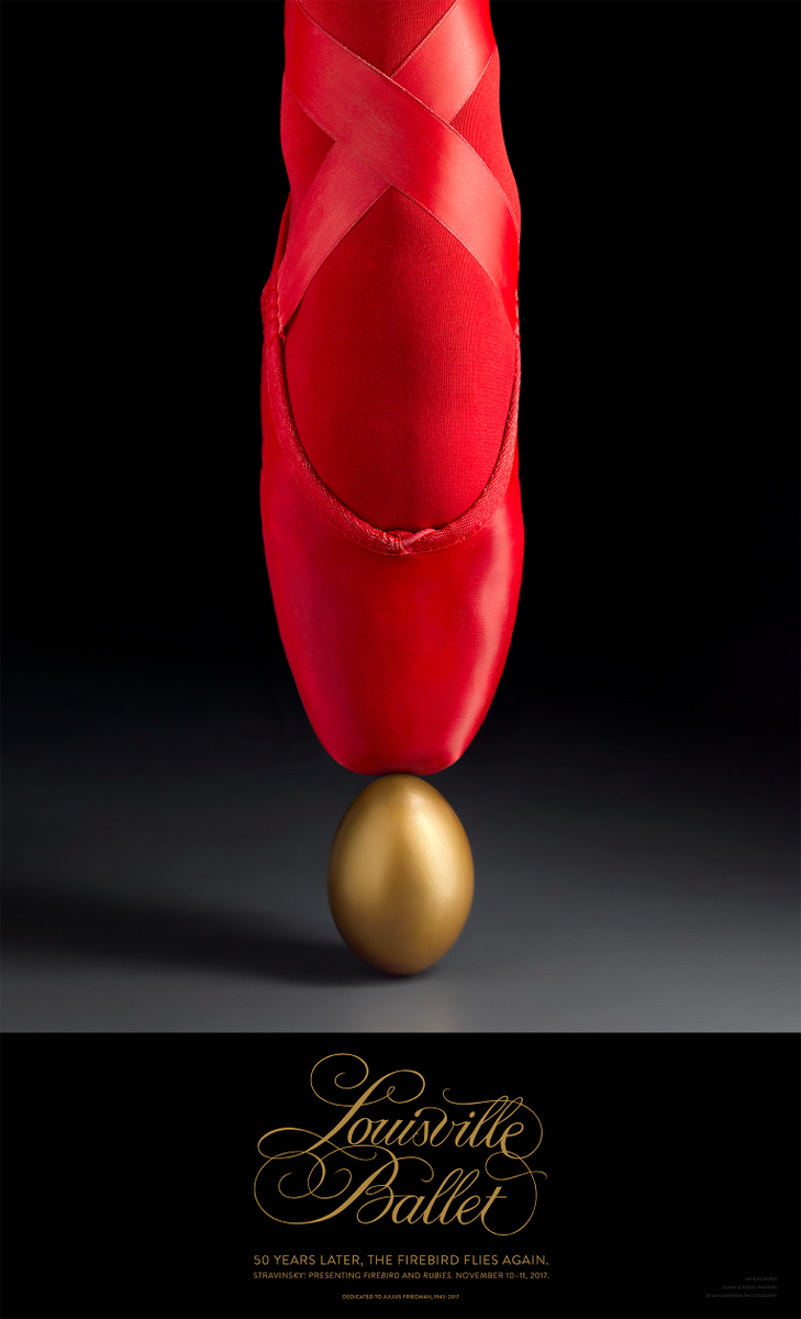 LouBallet's tweet photo. Starting today at 10am, you can stop by Louisville Ballet to claim your own exclusive limited-edition "Stravinsky! Toe on Egg" poster! https://t.co/v29wr1PLoX