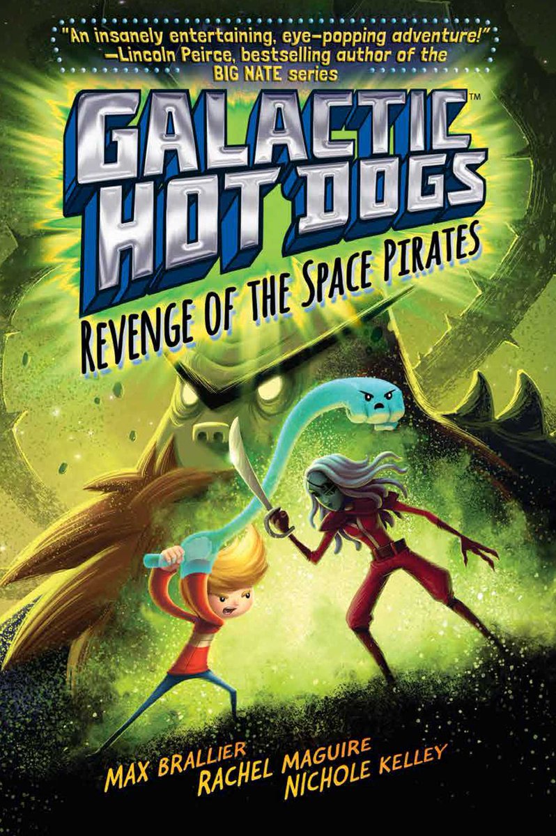 SimonKIDS's tweet photo. Happy #BookBirthday to #GalacticHotDogs: Revenge of the Space Pirates by @MaxBrallier! https://t.co/5OoSLXHpKa