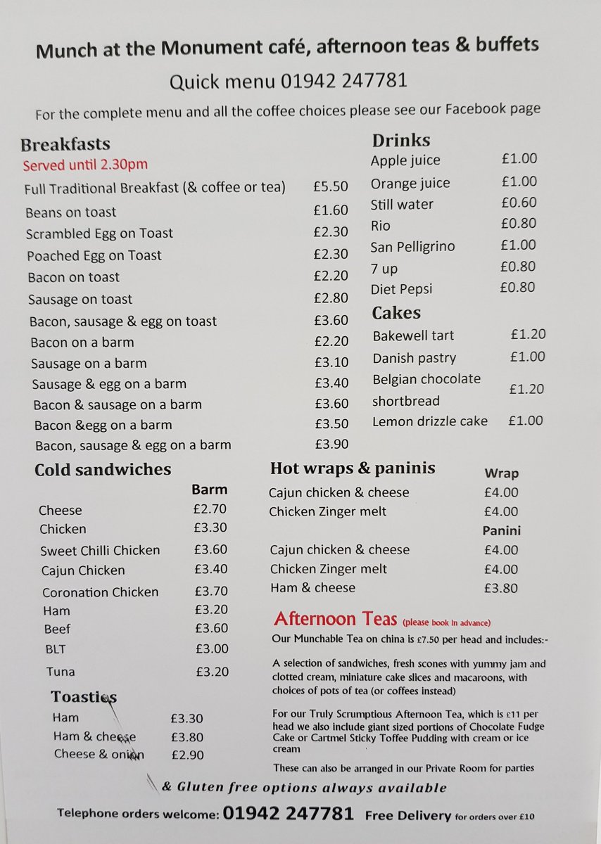 Here's our new quick menu :