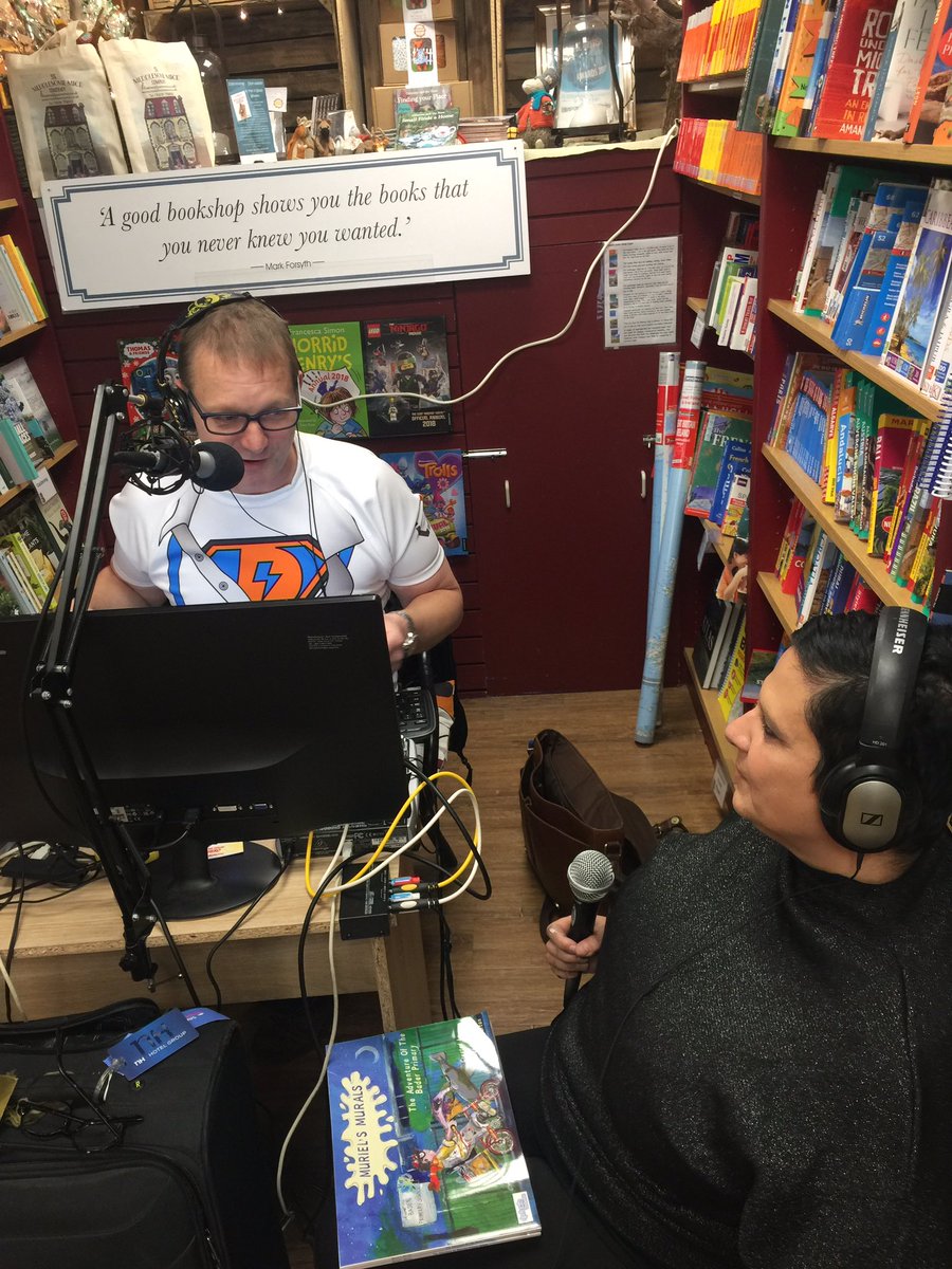KenilworthBook's tweet photo. Broadcasting live from the bookshop with @RadioWarks discussing dyslexia, the work of @BarringtonStoke and Lexie Mouse with @duggystone https://t.co/GqSh9V9cG8