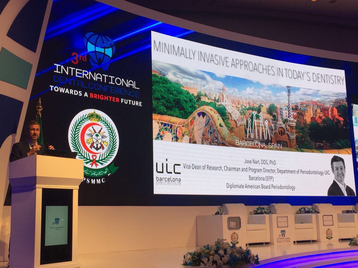 JoseNartPerio's tweet photo. Opening &amp; lecturing 3rd International Dental Conference #Riyadh Interdisciplinary #dentistry min invasive approach @OdontoUIC @UICbarcelona https://t.co/RFz4HzPj0J