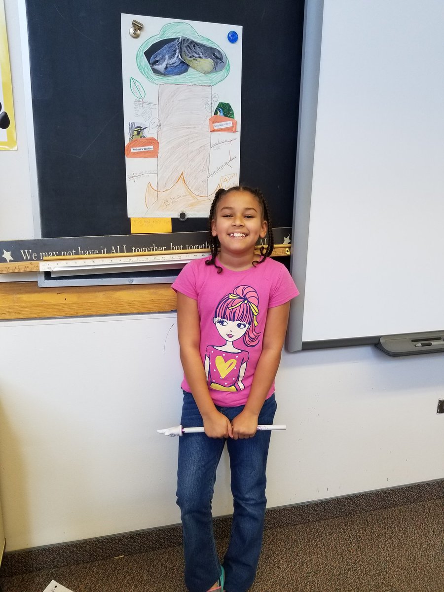 ClevGifted's tweet photo. FFX fourth graders presenting their solutions to solving some of the problems associated with Ohio's endangered species @CHUHSchools https://t.co/kwTN9QQLGO