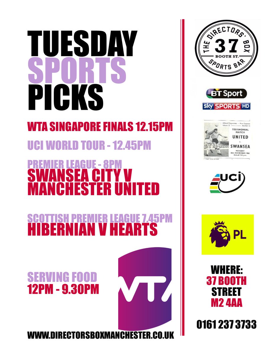 directors_box17's tweet photo. #utdswa live tonight!! BOOK TABLES EARLY! Β£2 Trooper@IronMaidenBeer #Footy #food #37boothst #sportsbar @mancmade @ManUtd @citymunch https://t.co/rebRGGZpTg