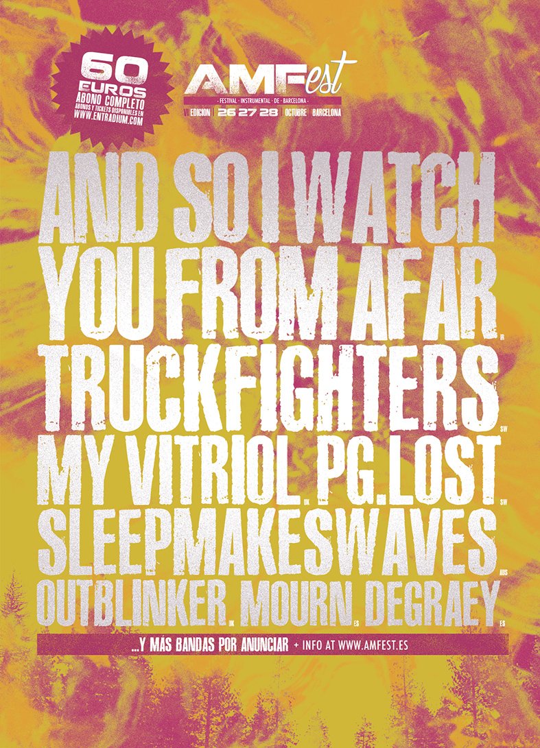 AMFest
26, 27 i 28 d'octubre de 2017
Sala Apolo i La [2]
Barcelona
Més info: amfest.es