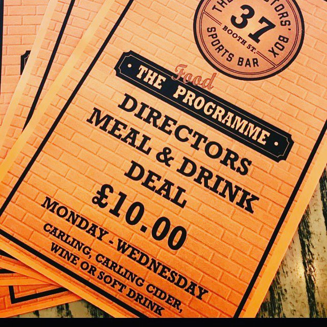 directors_box17's tweet photo. #utdswa live tonight!! BOOK TABLES EARLY! Β£2 Trooper@IronMaidenBeer #Footy #food #37boothst #sportsbar @mancmade @ManUtd @citymunch https://t.co/rebRGGZpTg