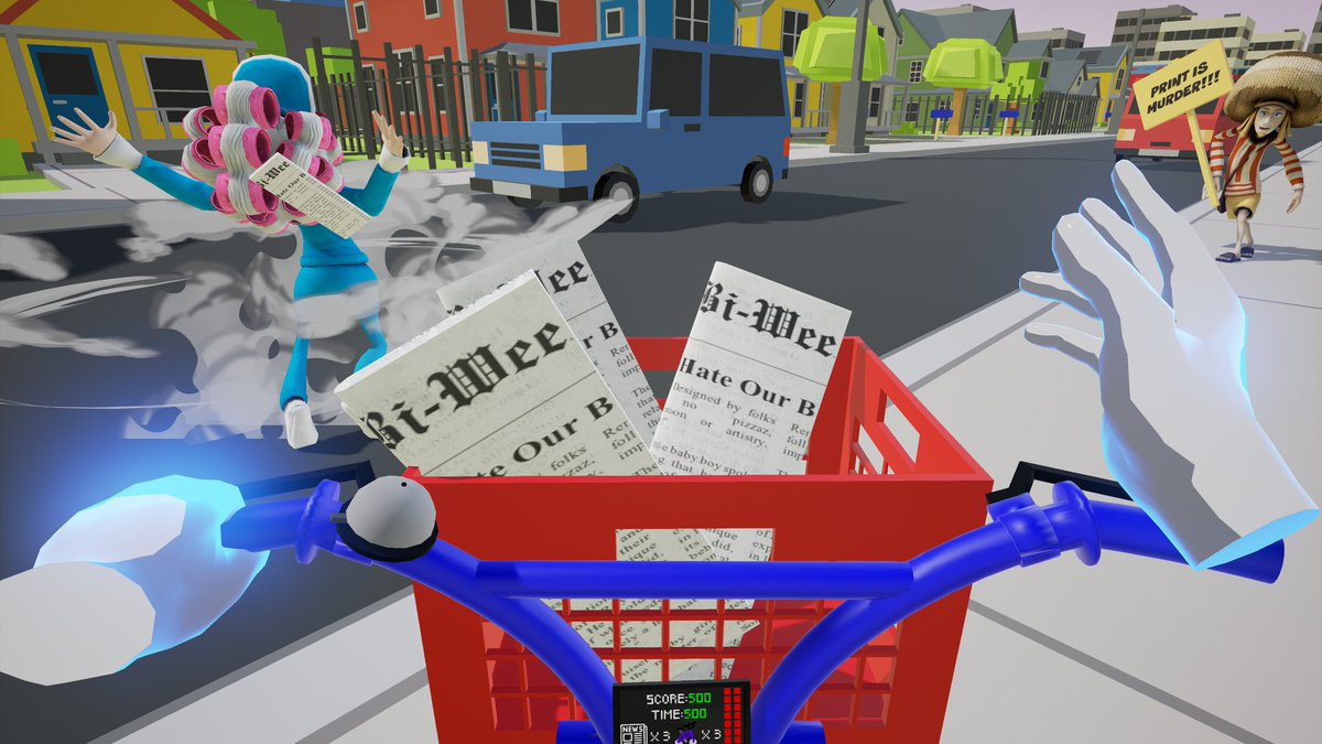 _PLAYfestival's tweet photo. SPECIAL DELIVERY by @MeerkatGaming 
Dodge cars, dogs and tornadoes as you grow your subscriber base and expand your paper route. #PLAY17 https://t.co/12dcsGg6Gn