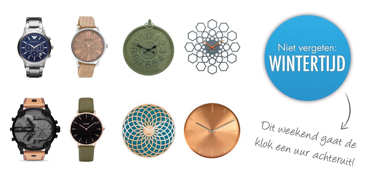 Aankomend weekend: een uurtje extra! #wintertijd
