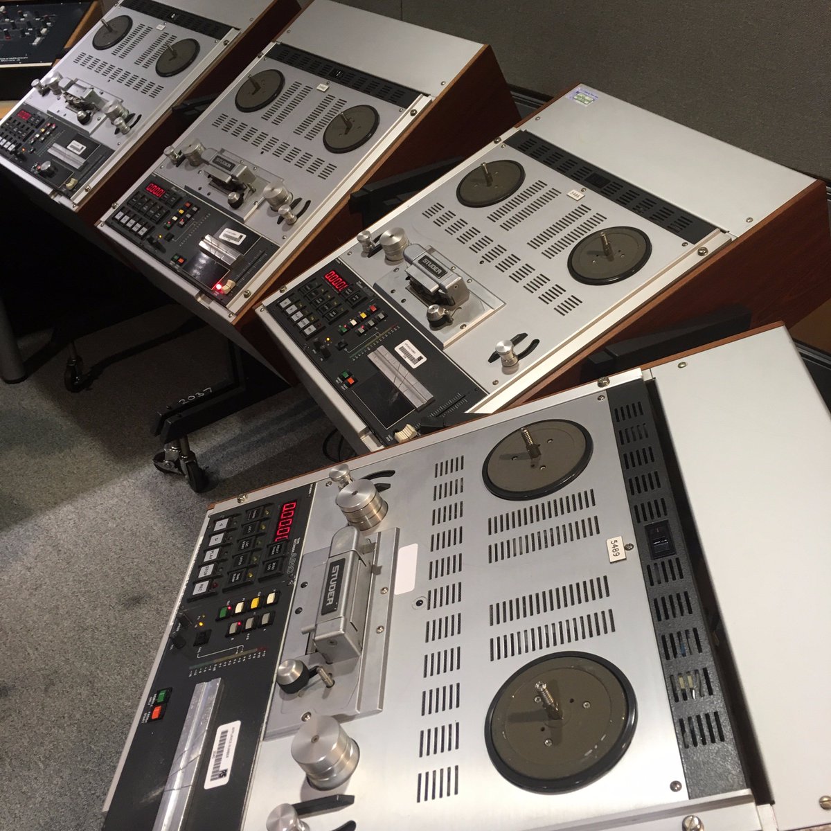 britishlibrary's tweet photo. We’ve brought these lovely workhorses out of storage to digitise some of our collections for #saveoursounds. #TakeoverTuesday https://t.co/jIy8SF9i59