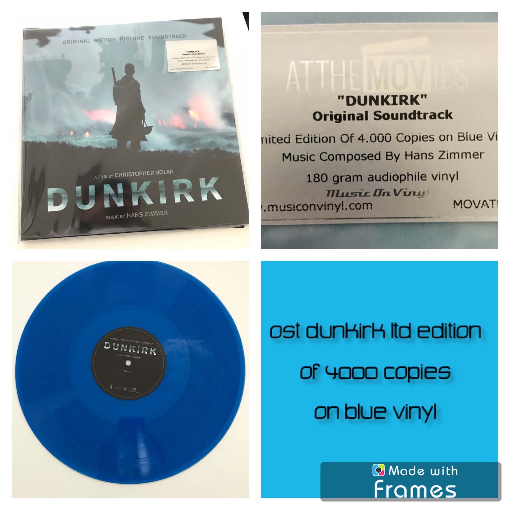 Véronique on "A special one just came in: OST Dunkirk edition of 4000 worldwide on blue vinyl #OSTDunkirk #Dunkirk #hanszimmer #vinyl https://t.co/yCnHIovru9" / Twitter