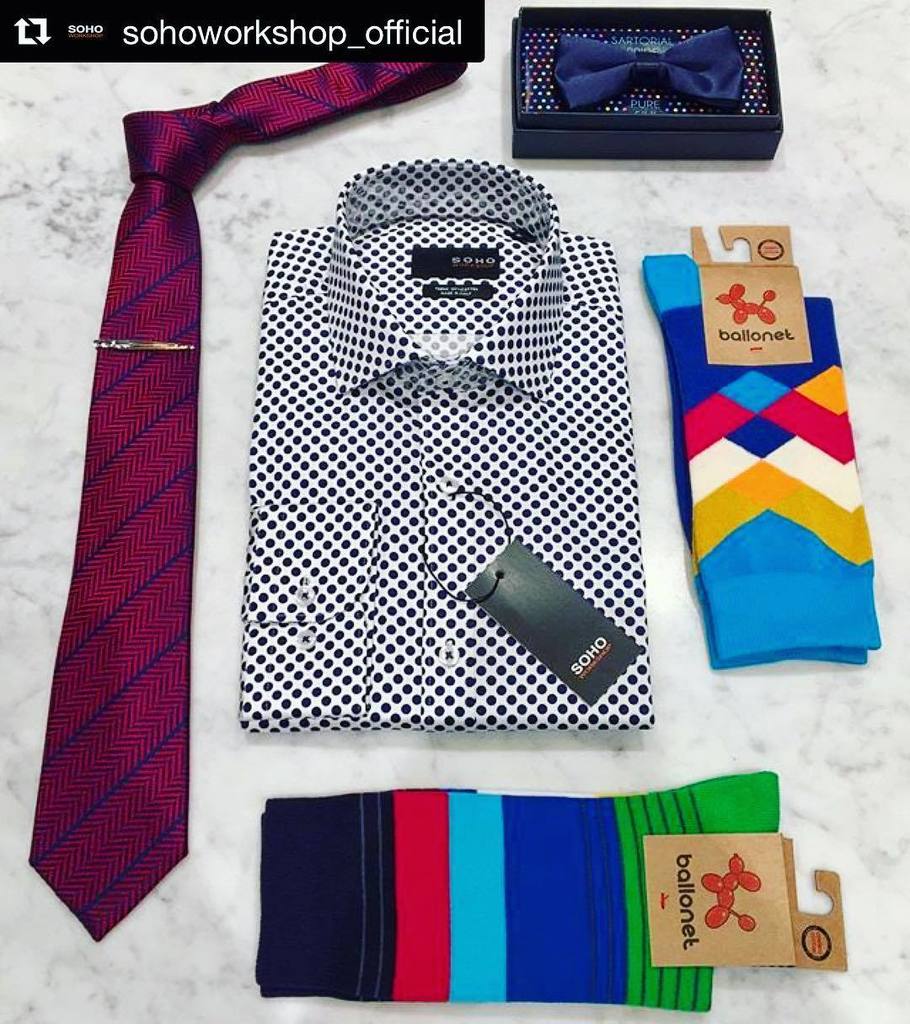 BallonetSocks's tweet photo. #Repost @sohoworkshop_official 📸🌈👔🎈
There's nothing like a colourful patterned tie and accessories to brighten up … https://t.co/SPJcrpOn9Q https://t.co/LM2T35IINr