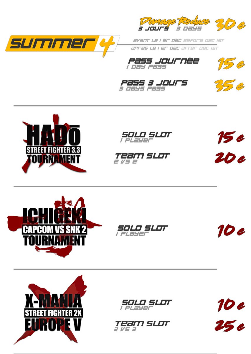 HFSplay's tweet photo. #HFS4 tickets available in 7 days. During november, the 3 days pass will be damage reduced!
https://t.co/QaMP1yIdkV
@TheShend @TFCtournament https://t.co/HBBPJR1RJx