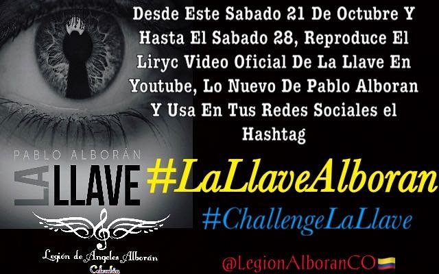 patyrolandi's tweet photo. @LegionUru seguimos en #ModoRepeat con #LaLlave de @pabloalboran q no paré de sonar! #ChallengeLaLlave #LaLlaveAlborán dale play lyric video https://t.co/C6iqQIHLsA