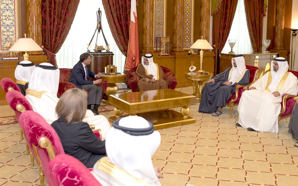 BahrainCPnews's tweet photo. HRH CP #Salman_bin_Hamad meets Lord @Sebcoe President of @IAAF, HH Sh. Khalid attended #Bahrain https://t.co/DdDkANhznX
