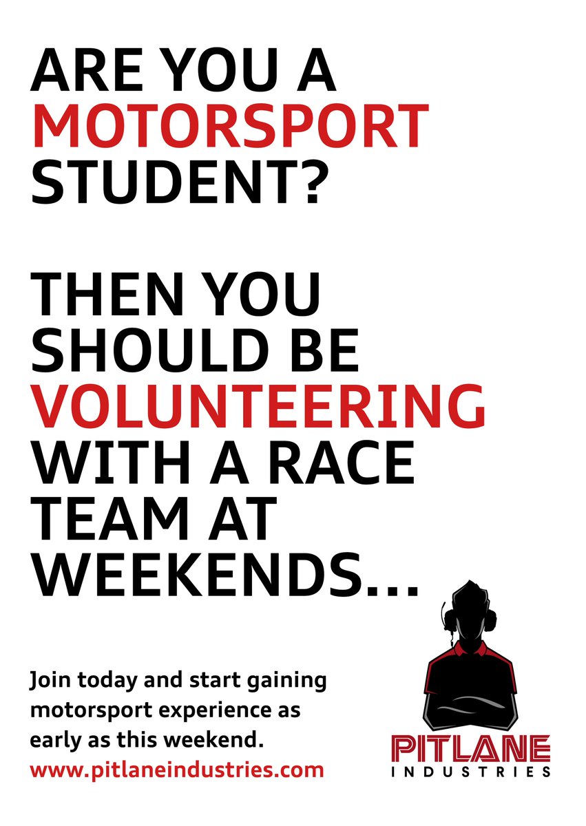 Pitlane_Industr's tweet photo. As a Motorsport Engineering graduate myself, this is the best advice I can pass on to anyone looking to work full-time in #motorsport https://t.co/W0MarBoj1f