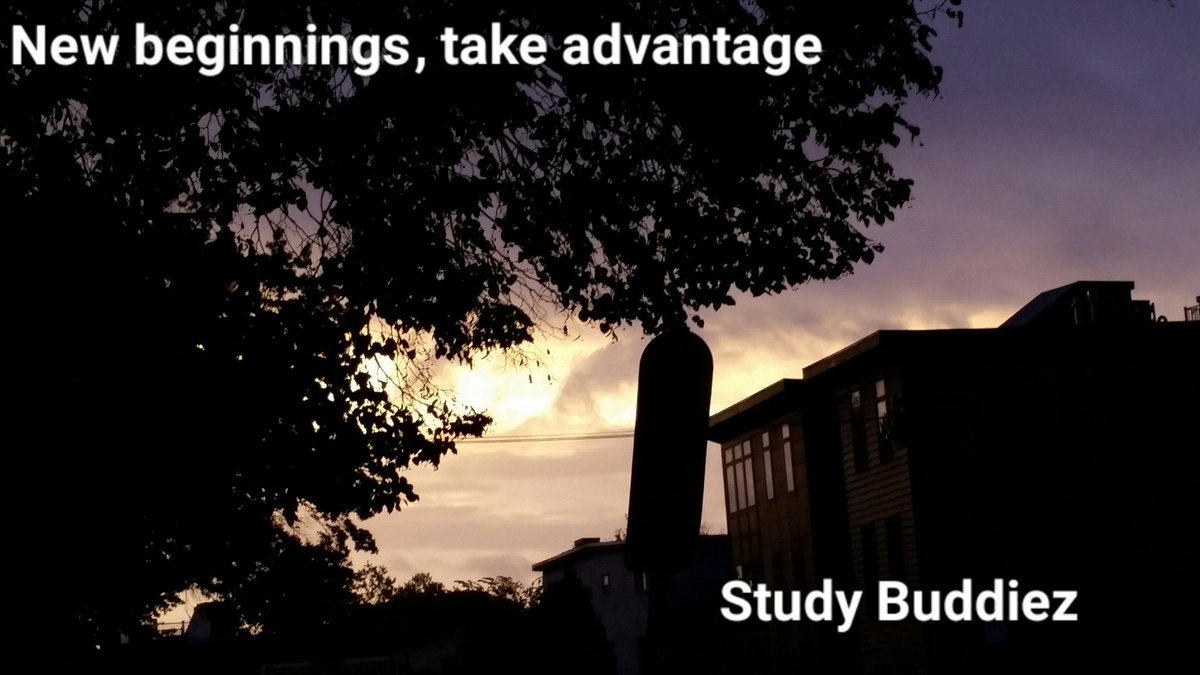 StudyBuddiez's tweet photo. Everyday is a #newbeginning #takeadvantage of it https://t.co/3Il7LKhkwy