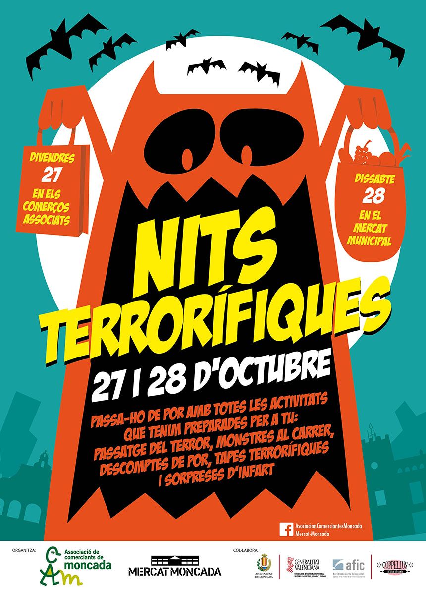 gentdel_horta's tweet photo. Los comerciantes de Moncada preparan dos noches "terroríficas" para los días 27 y 28 de octubre. https://t.co/vYdf2JUfZk