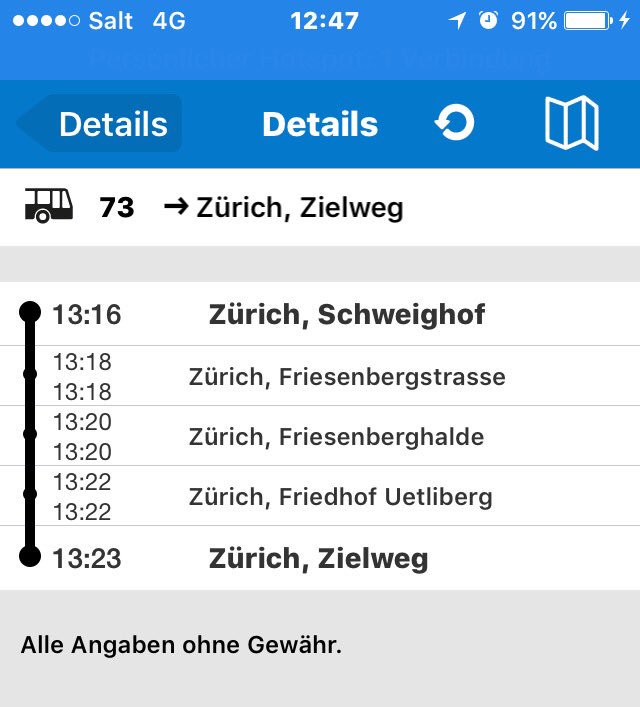 Da chauffiert sogar ein Bus hin. Wenn auch ohne Gewähr...