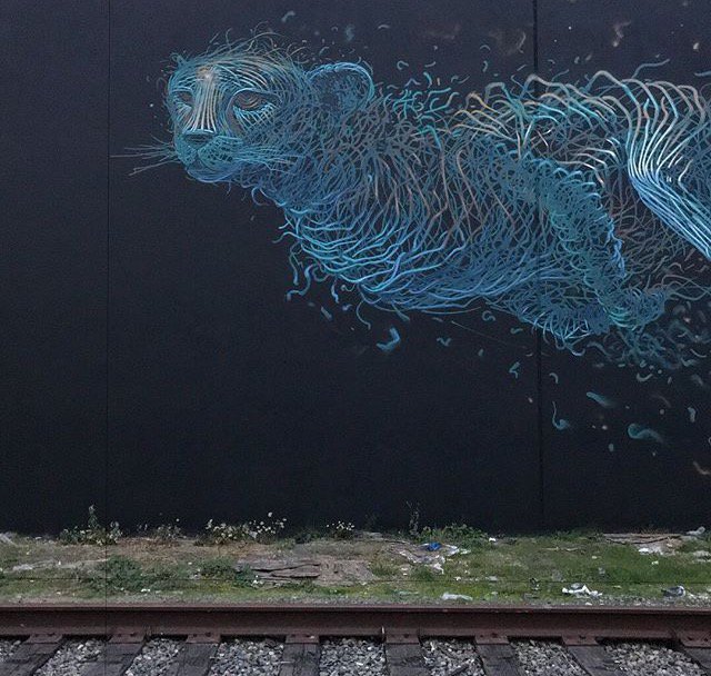 FranCacirano's tweet photo. New mural by Daleast in Seattle, USA X The SODO Track #streetart #daleast #seattle #sodotrack #mural #streetarteverywhere https://t.co/I31luGLxav