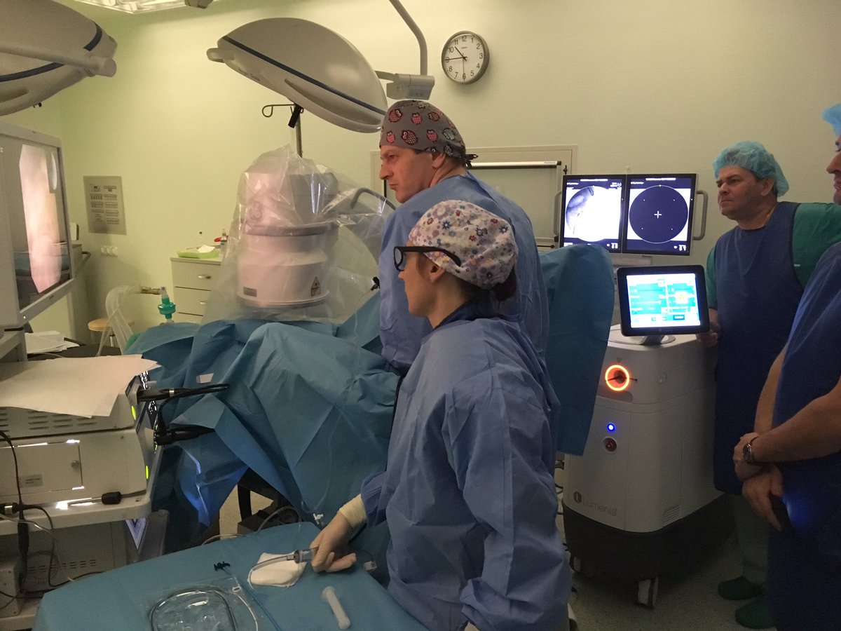 PrzemyslawZugaj's tweet photo. First "in vivo" experience with LumenisPulse120. Impressive! First moses tech op in Poland. @LumenisU @EMC_Szpitale https://t.co/Bk39KIp0nz