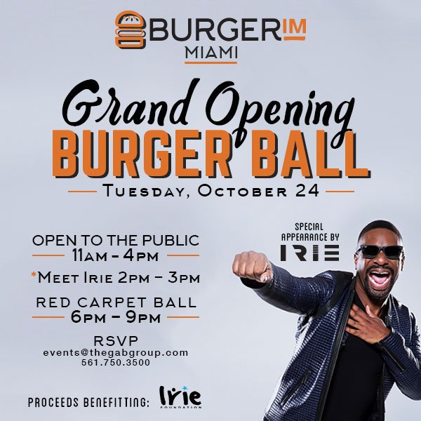 TheGabGroup's tweet photo. @BurgerimHQ Miami’s Grand Opening Burger Ball is TODAY! From 11am-4pm enjoy FREE burgers, sides and more! #alwaysmorethanone #inspirie https://t.co/mBPWu3ziov