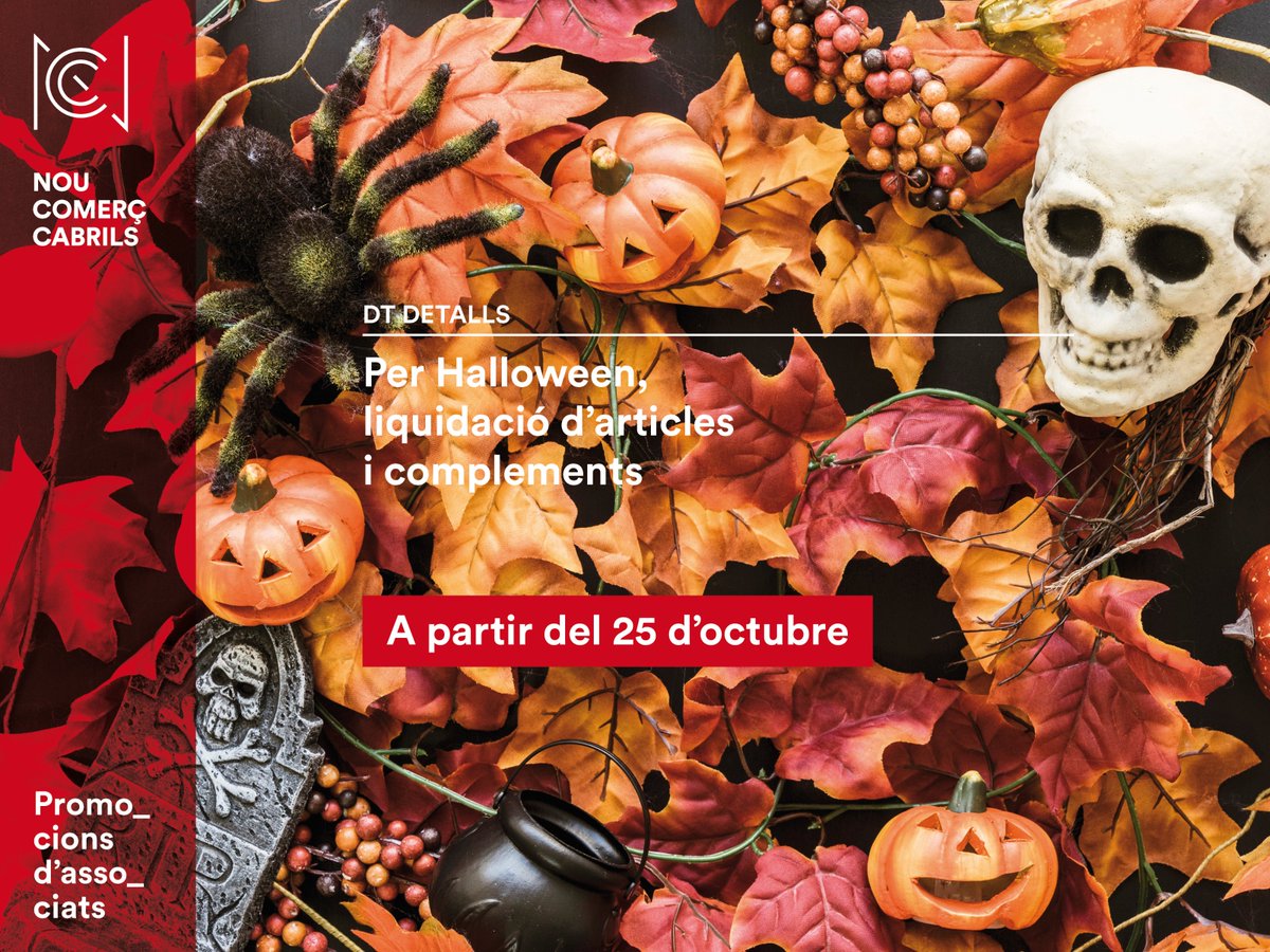 noucomercabrils's tweet photo. DT Detalls
Prepareu-vos per a la nit de festa: liquidem articles i complements!
C. d'Emília Carles, 33 https://t.co/GU8NUeEGbk