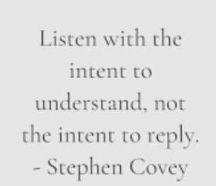  Happy \"Active Listening\" Tuesday! Happy Birthday Stephen Covey! 