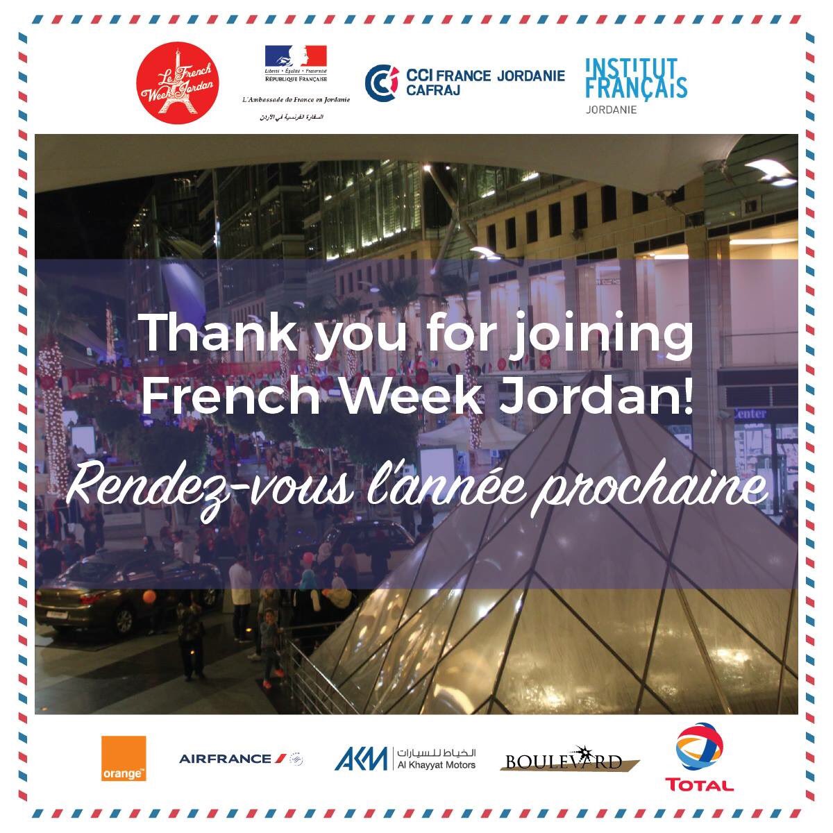 Cafraj_jo's tweet photo. شكرا لكم جميعاً #Jo #Amman #BeAmman #Jordan #FrenchWeekJo https://t.co/X0o5stProq
