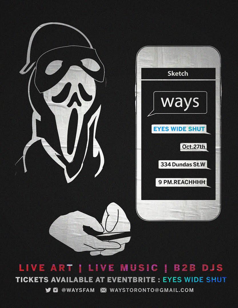 WAYSFAM's tweet photo. Check out local musicians, artists and DJ's this Friday at our #EyesWideShut party! Tickets here: https://t.co/Db2OUkceQk https://t.co/kXkENSDpxI