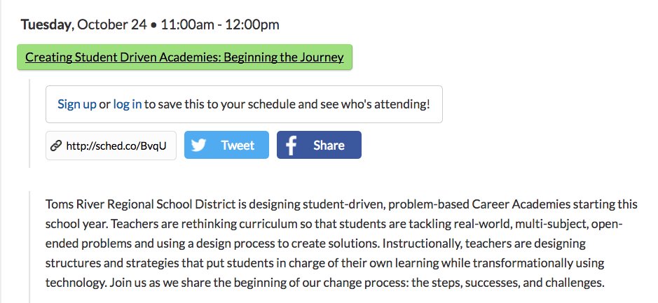 IDECorp's tweet photo. 11 am today #njsba2017 join us as we present w/ Toms River Schools "Creating Student Driven Academies" https://t.co/JDpsfJCacN @njsba #latic https://t.co/Z9xuMqxBni