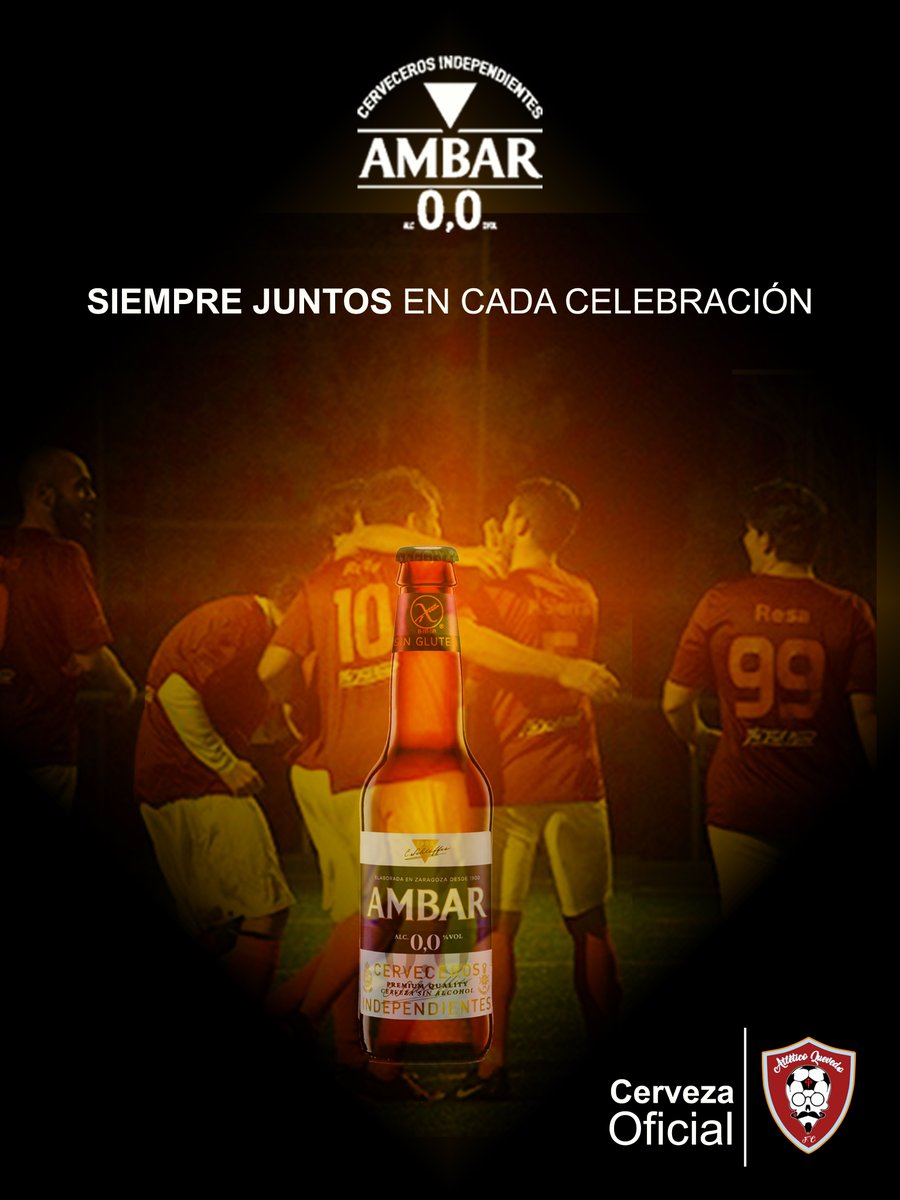 AtleticoQuevedo's tweet photo. Siempre #juntos, siempre con @cervezasambar. #VamosQuevedo https://t.co/sFjk9UIBdf