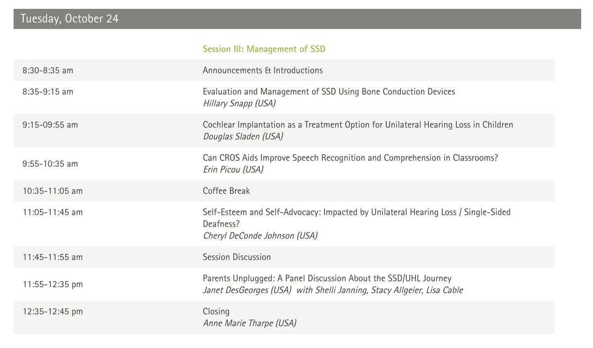 phonak's tweet photo. Good morning! We are excited for day 2 of the #PhonakUHL conference! Here is the schedule for today. https://t.co/02QqEJG7St