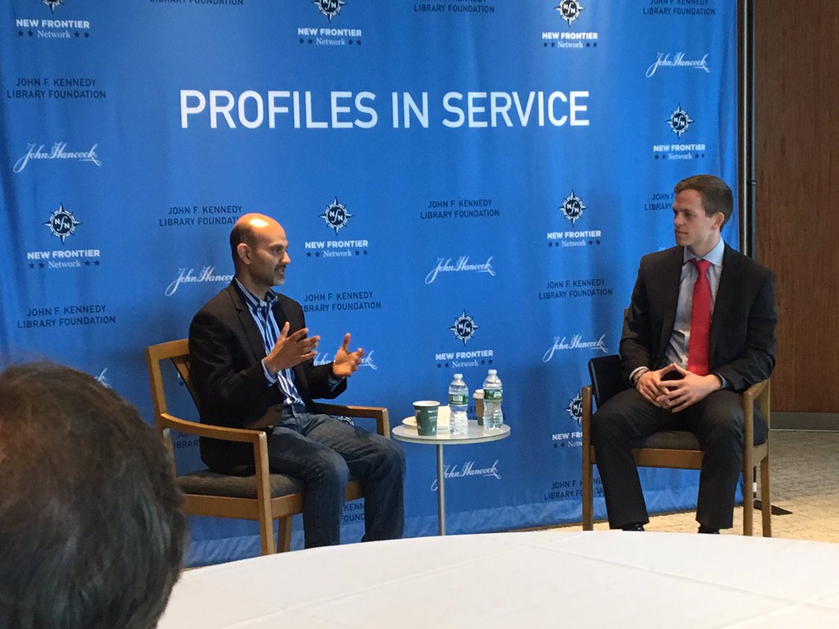 NewFrontierJFK's tweet photo. Thrilled to be hosting Mohamad Ali of @Carbonite at today's #ProfilesInService breakfast! Thanks as always to @johnhancockusa for hosting! https://t.co/6QlFJad4l4