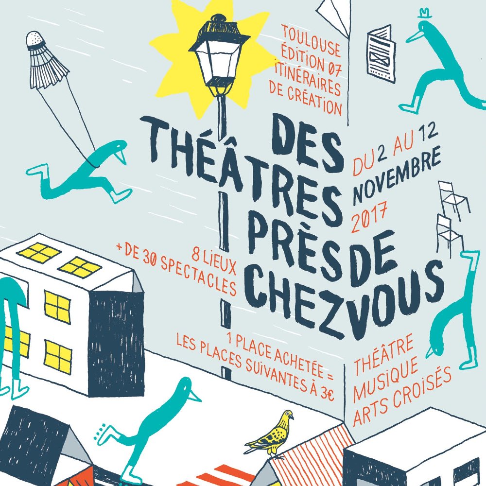 Toulouse's tweet image. Une place achetée, les places suivantes à 3€ avec la 7e édition "Des théâtres près de chez vous" tpv-toulouse.org