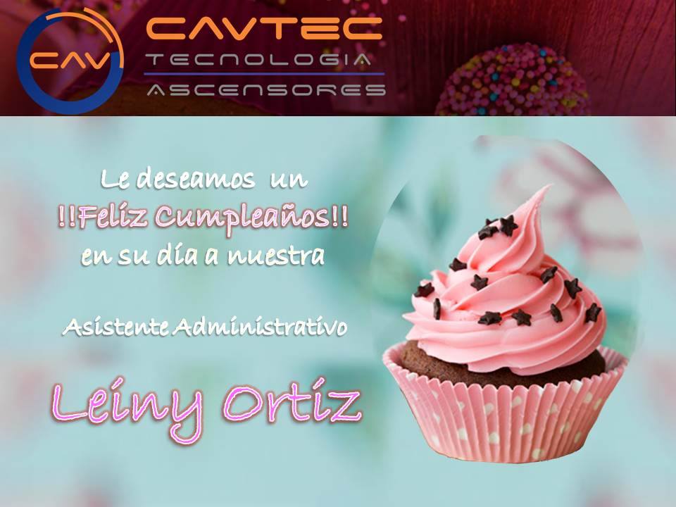 CavtecTec's tweet photo. El equipo Cavtec Tecnologia le desea un Feliz Cumpleaños a Nuestra Asistente Administrativo Leiny Ortiz. Felicidades!!! — con Leiny Ortiz. https://t.co/Q8qt00hlZ1