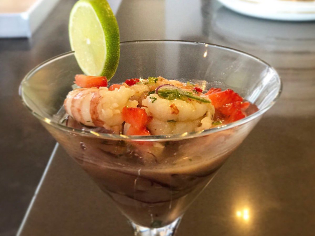 Ceviche de pulpo, pez espada y langostino ⚓️ Nhamiiiiii 😁 #barcelona #catalunya #restaurant #mirandoalmar #maremagnum #ceviche