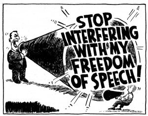 Freedom of speech will always be a birth right, you have the right to be offended.