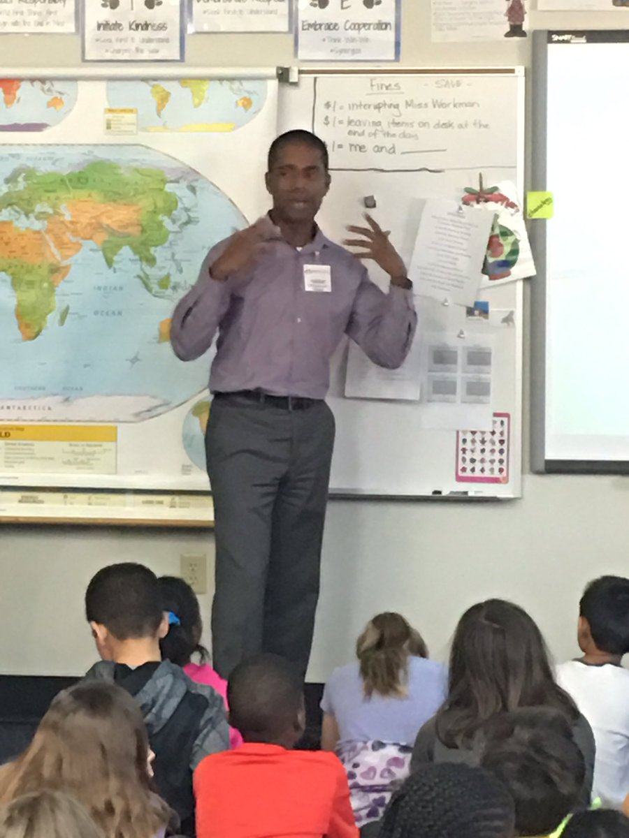 Shenandoah 4th grade sts enjoyed a special lesson about weather today from Channel 5 meteorologist <a href="/chesterlampkin/">Chester Lampkin</a>