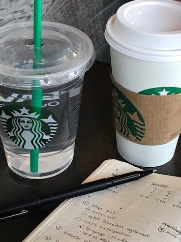 numberintegrity's tweet photo. Starbucks is my place for focused work. Where is yours? https://t.co/L7yb6ahoX4 #raceto100books #starbucks #Focused #executestrategy https://t.co/qiQU54hkig