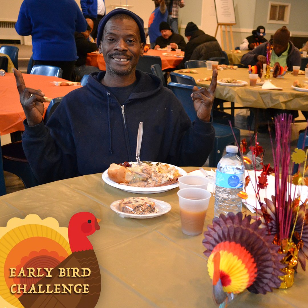 GRMNewark's tweet photo. THANK YOU to everyone who participated in the #EarlyBirdChallenge! Your support will enable us to provide 4,376 hot #Thanksgiving meals. https://t.co/88ncd442DU