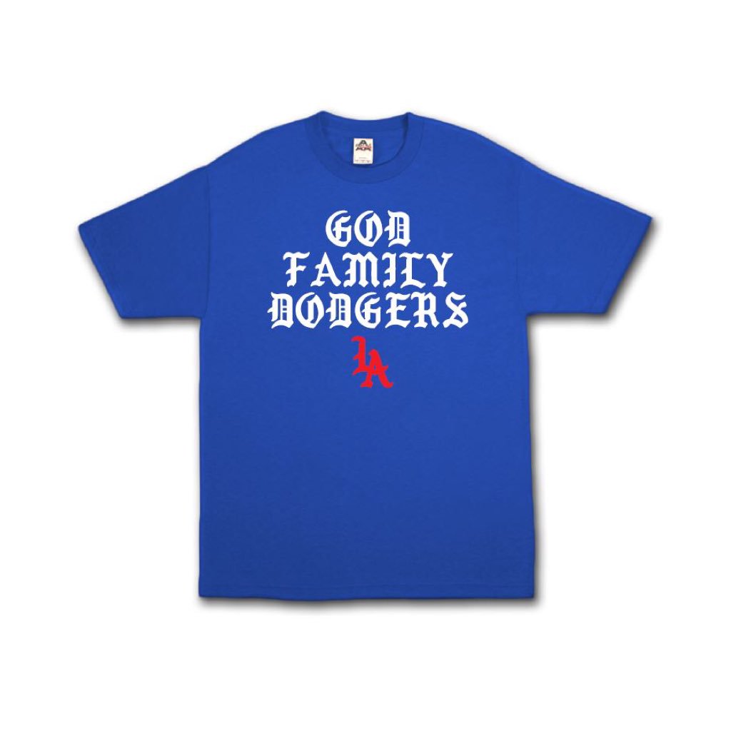 SaviorBrand's tweet photo. GOD FAMILY DODGERS LA is up now up (link in bio) $22 like Kershaws number! #presale #dodgers #LA #losdoyers #worldseries #thisteam https://t.co/j8S6gkq6Rp