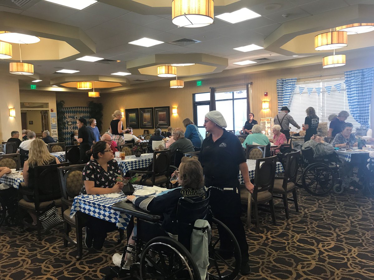 Guests at Chandler enjoyed celebrating Oktoberfest complete with polka music, pretzels, and brats! Cheers to Tuesday!