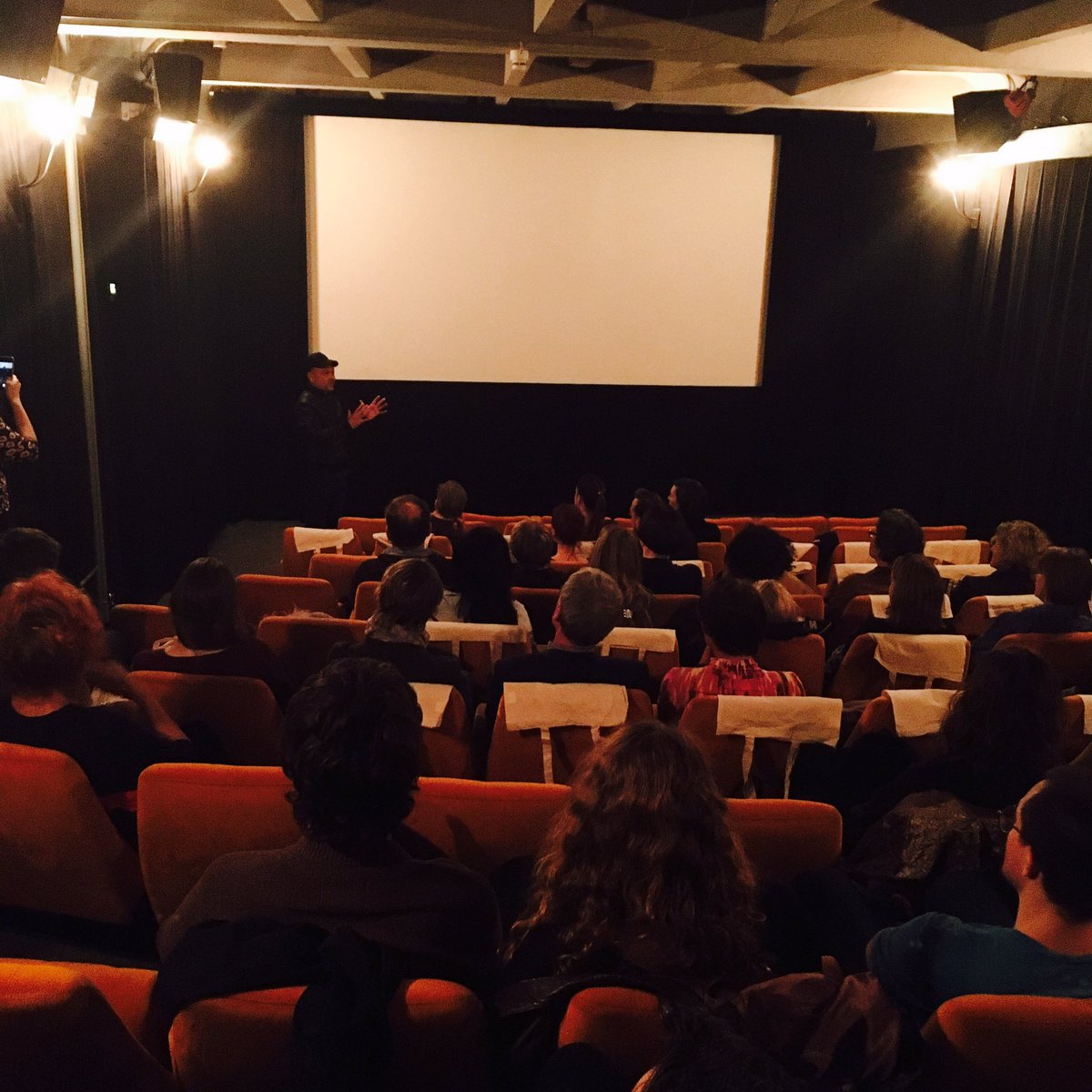 Australianow's tweet photo. .@BangarraDance - Stephen Page on the making of the film Spear at #kinocentral #berlin #australianow2017 https://t.co/nbRkOWqgn9