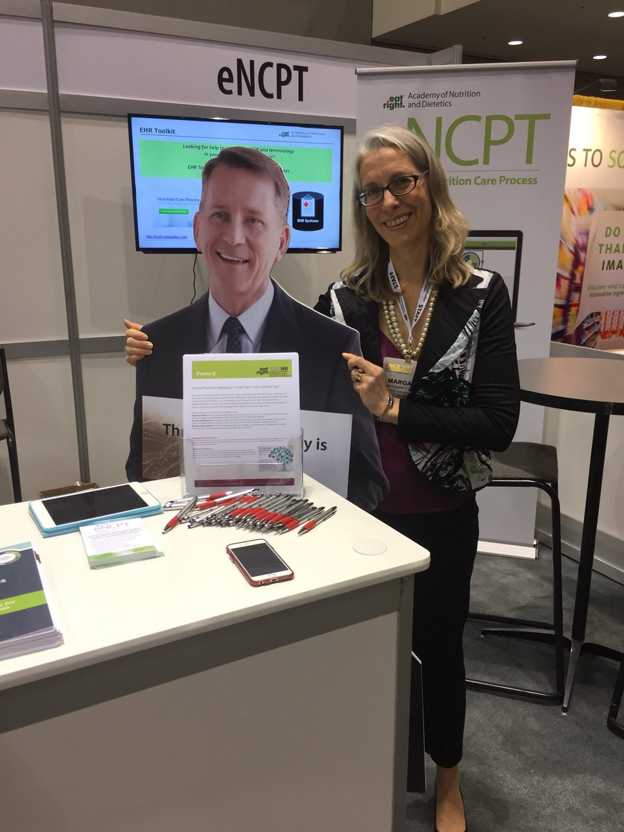 SEvanchak's tweet photo. Flat Marty @MartyRDN visited  @mkdittloff at eNCPT booth at #FNCE  Expo #wheresmarty #partywithmarty https://t.co/IbPIudAy9D