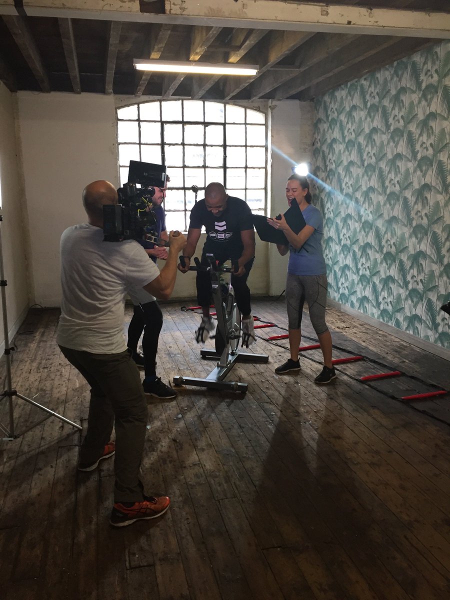 Geocast's tweet photo. Working on set with @darrencampbell @_ukactive https://t.co/6GKMnh7eyK