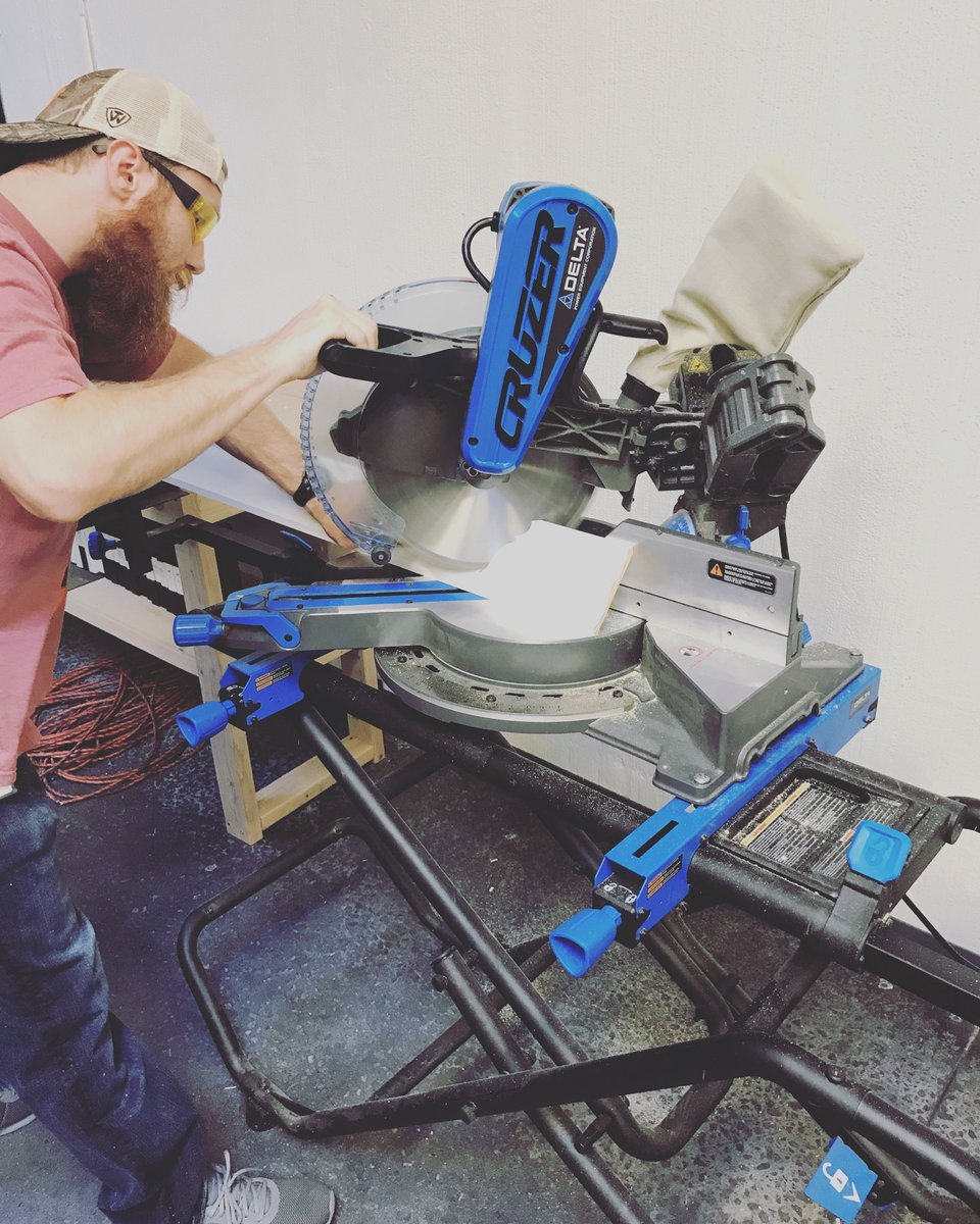 Unparalleled accuracy! We are cutting 5 inch nested crown on the 12 in Delta Cruzer. View the specs here: deltamachinery.com/products/miter…